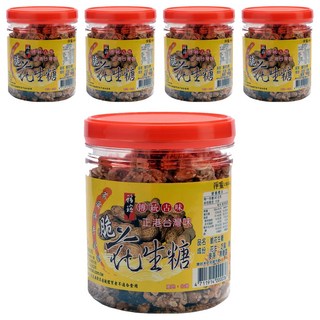 福瑄 脆花生糖 正港台灣古早味 含花生、芝麻、麥芽, 300g, 5罐