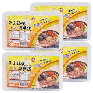 鷹馬牌 手工鍋燒雞絲麵 香菇 4入, 220g, 4盒