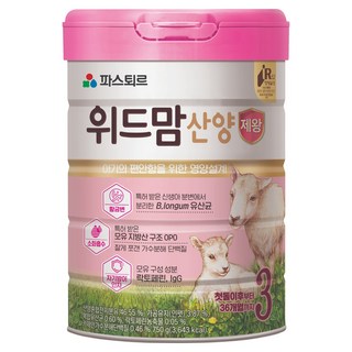 Pasteur With Mom帝王山羊奶粉 3號 12~36個月, 750g, 1罐