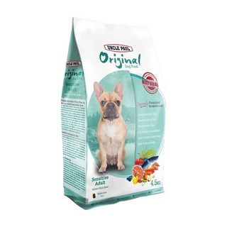UNCLE PAUL 保羅叔叔 狗飼料 低敏室內短鼻犬 4.5kg 敏感成犬, 維護眼睛健康, 1袋