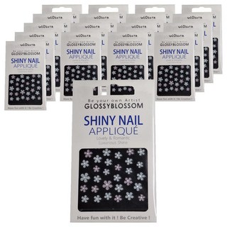 GLOSSYBLOSSOM Super Prime 美甲貼紙, 花, 18件