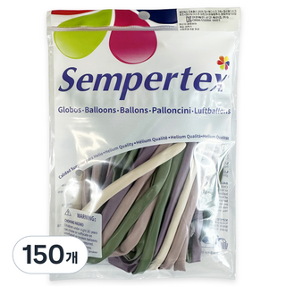 셈퍼텍스 요술풍선 260S, 랜덤발송(파스텔더스크 크림, 파스텔더스크 로즈, 파스텔더스크 라벤더, 유칼립투스), 150개