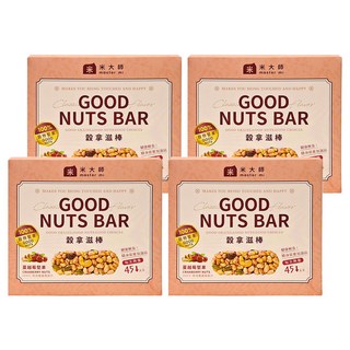 master mi 米大師 穀拿滋棒 蔓越莓堅果, 57g, 4盒