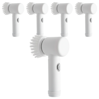 可替換頭 多功能電動清潔刷 360° 旋轉, 5個, 白色