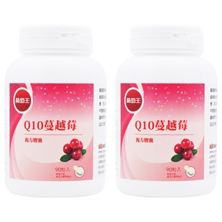葡萄王 Q10蔓越莓復方膠囊, 400mg, 90顆, 2罐