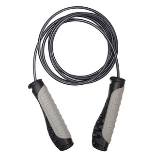 SUCCESS 成功 培林鋼索跳繩 抗磨損 防滑握把, 1條, Black rope