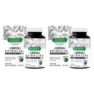 Asha 螺旋藻 3 個月用量 108 克, 180顆, 2個