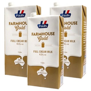 Pauls Farmhouse Gold保久乳, 1L, 3瓶
