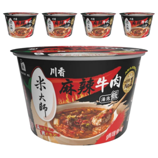 master mi 米大師 湯泡飯 川香麻辣牛肉, 230g, 5個