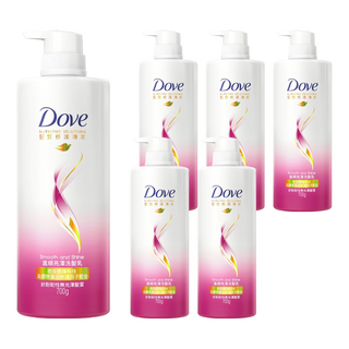 Dove 多芬 直順亮澤洗髮乳, 700g, 6瓶