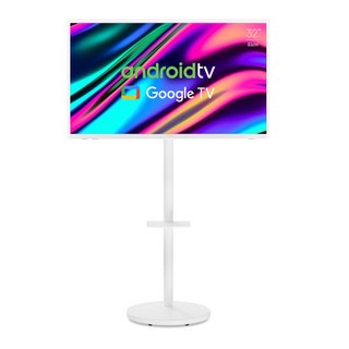 라익미 HD LED 스마트 넘버11 TV+무빙스탠드바이미 200 화이트 세트, 81.28cm(32인치), V320 오프화이트, 스탠드형, 고객직접설치