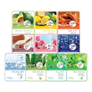 COCOPHARM 네이처바이 에센스 B타입 마스크팩, 1개입, 100개