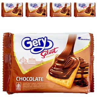 Gery 芝莉 厚醬巧克力蘇打餅乾, 100g, 5包