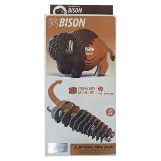 EuGy 野牛 045_STA_09 3D紙板模型套件 6歲以上適用, 1個, 24片
