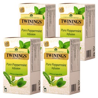 트와이닝 퓨어 페퍼민트 티백, 2g, 25개입, 4개
