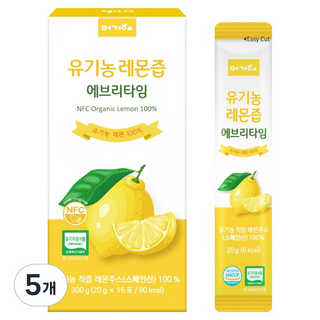 머거요 유기농 레몬즙 에브리타임, 300g, 5개