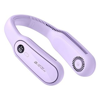 LARMi 樂米 無葉掛脖風扇 雙核引擎 3速調節 4000mAh 電池, LM12, 紫色