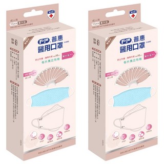 PERFECT 普惠醫工 韓版KF94 醫用口罩 成人款, 寶寶藍, 10片, 2盒