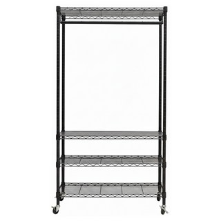 Steel Tycoon 鋼鐵力士 四層單桿吊衣組, 黑色