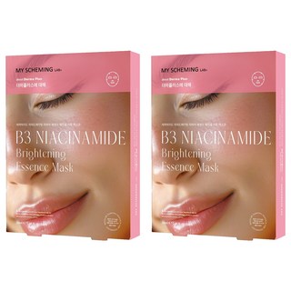 MY SCHEMING 我的心機 關於肌膚 菸醯胺亮白細緻精華面膜, 4入, 2組