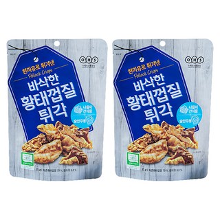 Ohs 傳統炸明太魚皮脆片, 35g, 2個