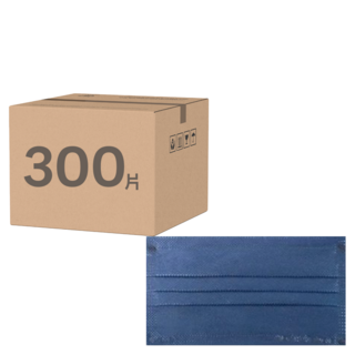 JUN 郡昱 成人平面滿版醫療口罩, 午夜藍, 50片, 6盒