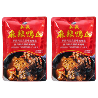 溫國智主廚 麻辣鴨血 常溫保存, 2包, 450g
