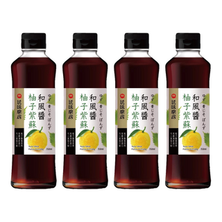 萬家香 玩味廚房 柚子紫蘇和風醬, 無油配方, 350ml, 4瓶