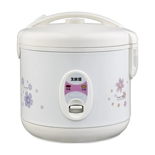 大家源 三人份電子鍋 TCY-3003 One Touch控制 蒸煮兩用 抗凝露內蓋, 白色