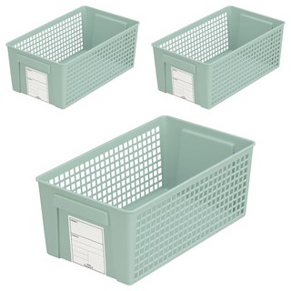 inomata 標記整理籃4671 桌面收納籃 辦公室收納, 1組