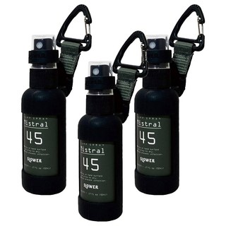 SLOWER 軍風隨身噴霧瓶 50ml PET塑料材質 登山掛扣設計, 橄欖綠, 3瓶