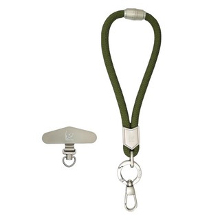 AIDA CHICLINK 手機掛繩 掛片組 30CM, 軍典綠, 1組