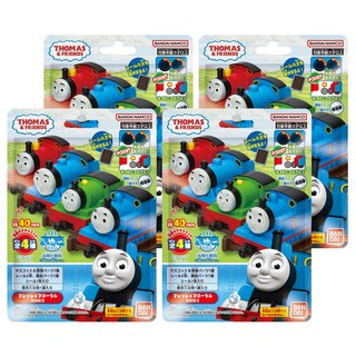BANDAI 湯瑪士小火車卡通公仔兒童泡澡粉 趣味超越扭蛋 質地清爽不黏膩, 22g, 4組
