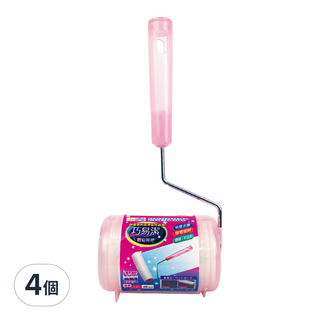 巧易潔 迷你膠粘拖把 單面膠紙 清潔毛髮灰塵, 小(80 x 30mm), 4個