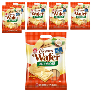 義美 夾心酥 經濟包 椰子, 400g, 6袋