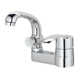 MIRINAE 雙孔鵝頸淋浴兩用洗臉盆水龍頭 MP-304A, N/A