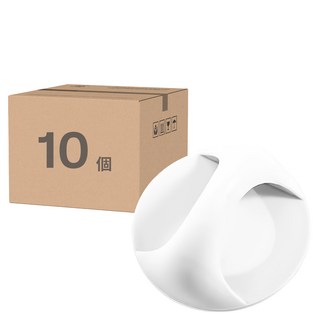 小麥購物 黏貼式把手 G365 6.5 x 3cm 圓款 15g, 白色, 10個