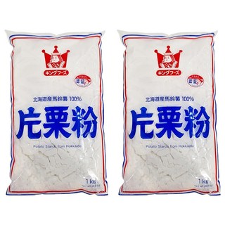 王印 King Foods 片栗粉 北海道產馬鈴薯 100%, 1kg, 2包