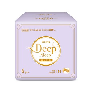 리버티 딥슬립 입는 오버나이트, 중형, 6개입, 1개