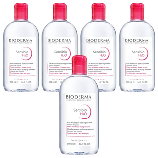 BIODERMA H2O高效潔膚液 粉瓶, 500ml, 5瓶
