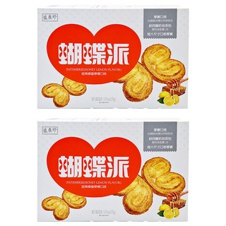 盛香珍 蜂蜜檸檬蝴蝶派, 125g, 2盒
