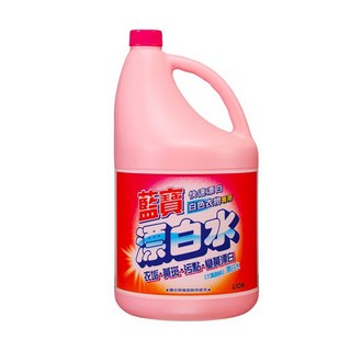 藍寶 漂白水, 頑垢、污漬、黃斑、快速漂白, 3.8kg, 1桶