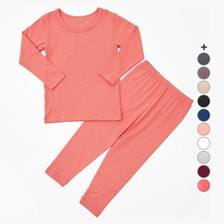 유니프랜드 아동용 히트 바이로프트 웜 9부 발열 실내복 상하세트