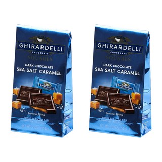 GHIRARDELLI 鷹牌 黑巧克力磚 焦糖海鹽口味, 151g, 2袋