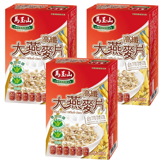 馬玉山 高纖大燕麥片 台灣製造, 600g, 3盒