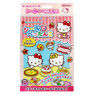 GINCHO 銀鳥 HELLO KITTY 貼紙遊戲本, 114枚入, HK, 1本