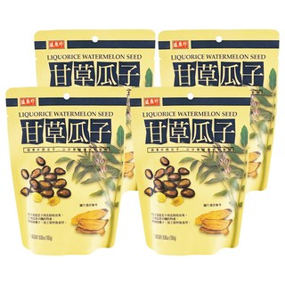 盛香珍 甘草瓜子 全素, 180g, 4包