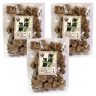金城黑糖 窯燒黑糖 沖繩縣產, 450g, 3包