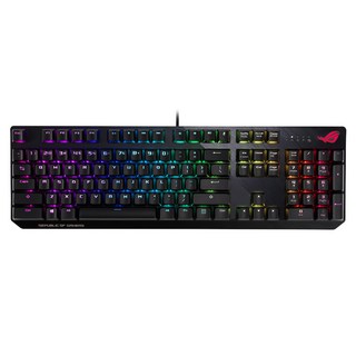 ASUS 華碩 REPUBLIC OF GAMERS Scope NX 機械式電競鍵盤 原廠保固, XA02, 茶軸, 黑色