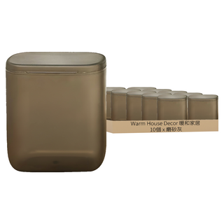 Warm House Decor 暖和家居 硬殼電源線收納盒 7.8 x 4.6 x 9.1cm 10個, 磨砂灰, 1組